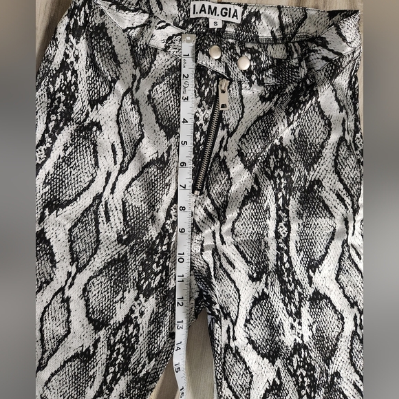 Revolve Snakeskin Metallic Pants Size S - Picture 5 of 7